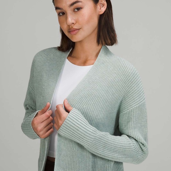 Lululemon Cashlu Sweater Wrap Knitted Cardigan - Picture 3 of 17